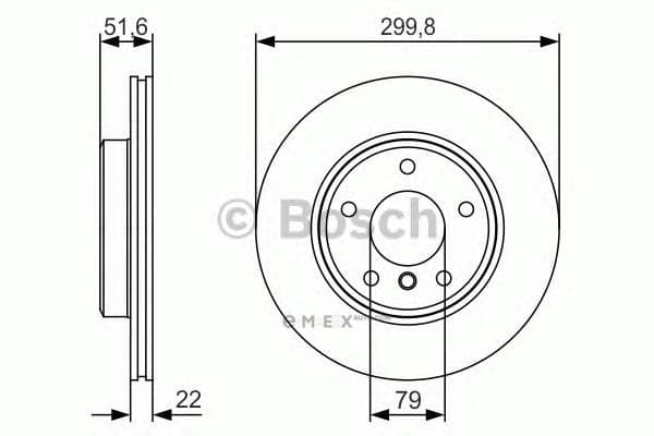 OEM BRAKE DISC FRT-3(E46) 0986479S32