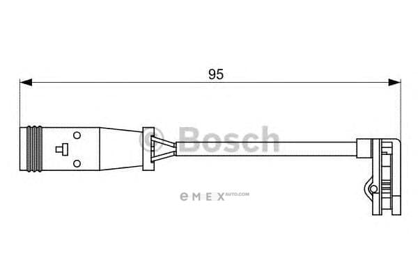 OEM SENSOR ASSY, BRAKE PAD WEAR 1987473036