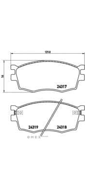 OEM Front Brake Pad Set, Disc Brake P30026