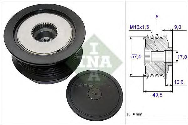 OEM PULLEY ASSY, ALTERNATOR 535018910