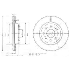 OEM BRAKE DISC (DOUBLE PACK) BG4019