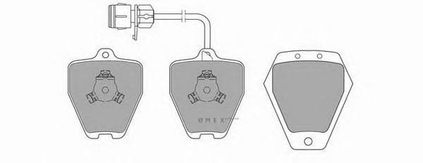 OEM BRAKEPAD SET/DISC BRAKE/A6/100 716