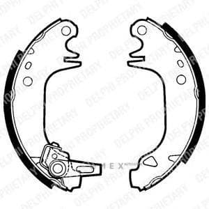 OEM BRAKE SHOE AXLE SET LS1382