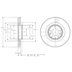 OEM BRAKE DISC (SINGLE PACK) BG9104