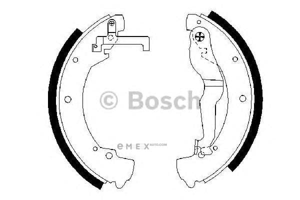 OEM BREMSBACKE 0986487312