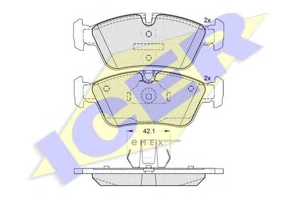 OEM PAD KIT, DISC BRAKE 181295