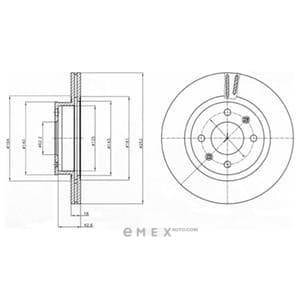 OEM BRAKE DISC (DOUBLE PACK) BG4295