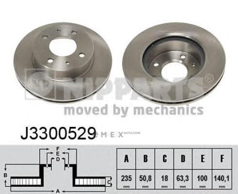 OEM NIPPARTS BRAKE DISCS J3300529