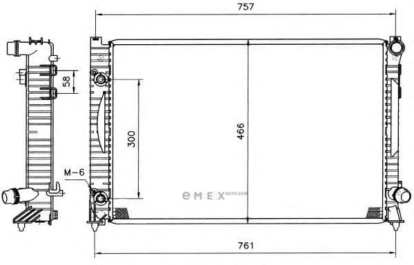 OEM RADIATOR ASSY, A/C 51586