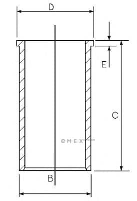 OEM LINNER DB OM601/89MM 1402638000