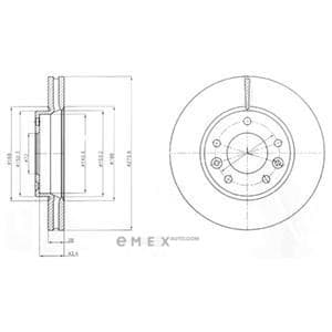 OEM BRAKE DISC (DOUBLE PACK) BG4261