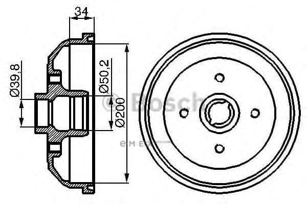 OEM BREMSTROMMEL 0986477040