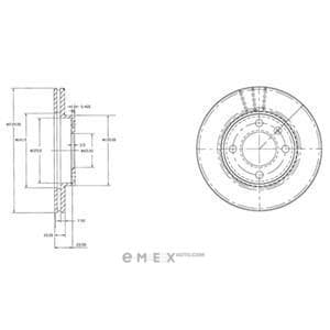 OEM BRAKE DISC (DOUBLE PACK) BG2109