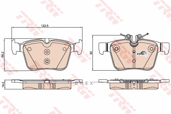 OEM PAD KIT, DISC BRAKE GDB2071