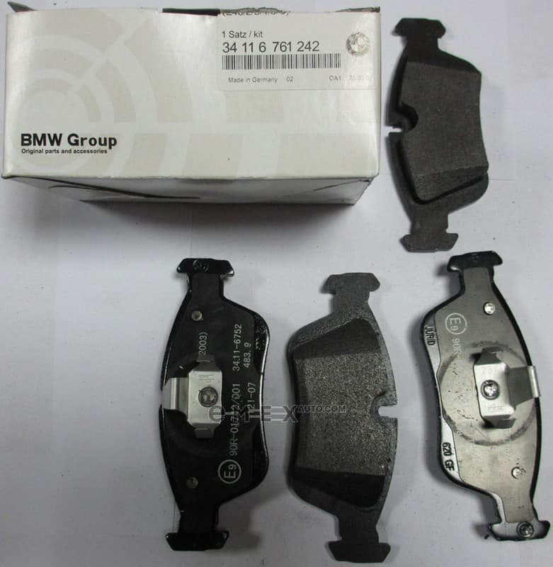 OEM PAD KIT, DISC BRAKE 34116761242