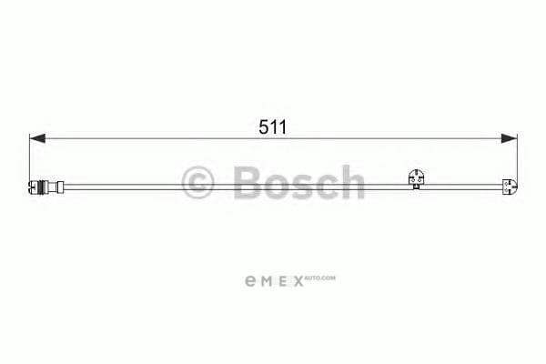 OEM SENSOR ASSY, BRAKE PAD WEAR 1987474557