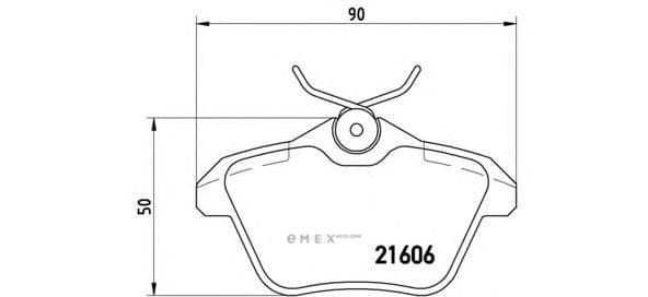 OEM PAD KIT, DISC BRAKE P23067