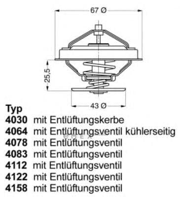 OEM THERMOSTAT ASSY 407892D