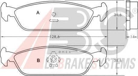 OEM PAD KIT, DISC BRAKE 36684