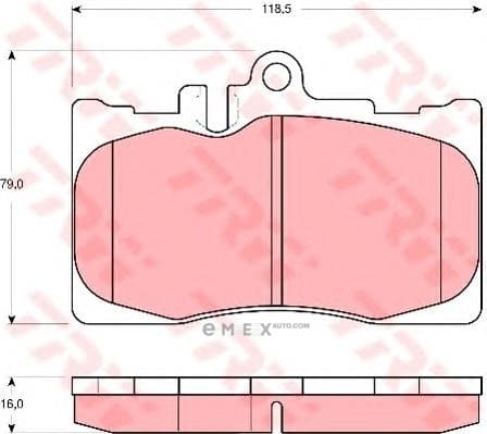 OEM PAD KIT, DISC BRAKE GDB3322