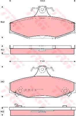 OEM PAD KIT, DISC BRAKE GDB3135