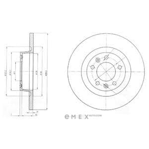 OEM BRAKE DISC (DOUBLE PACK) BG4085