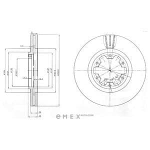 OEM BRAKE DISC (DOUBLE PACK) BG3972