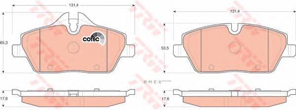 OEM PAD KIT, DISC BRAKE GDB1611