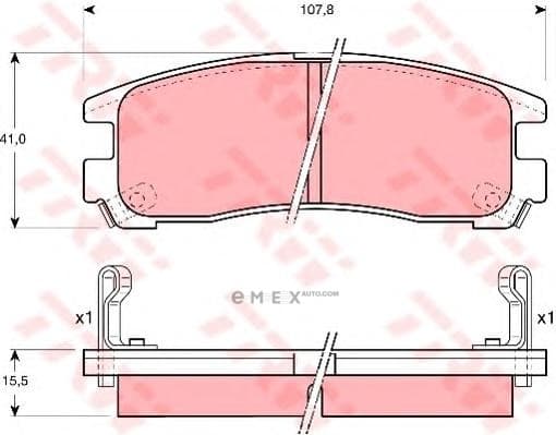 OEM PAD KIT, DISC BRAKE GDB1023