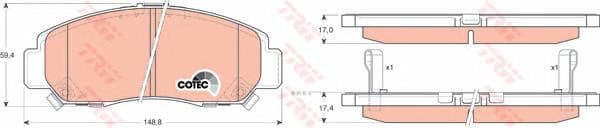 OEM SHOE KIT, DRUM BRAKE GDB3268