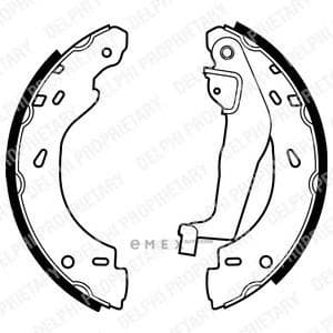 OEM BRAKE SHOE AXLE SET LS1910