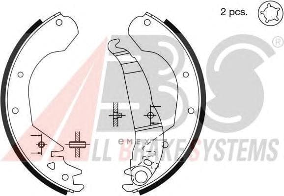 OEM Brake Shoes/ABS 8807