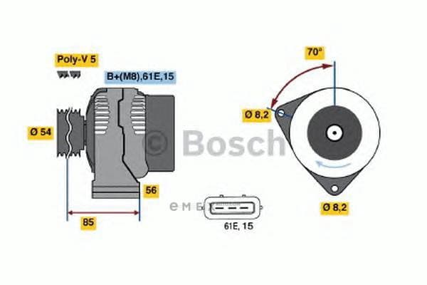 OEM DREHSTROMLICHTMASCHINE I.A. 0986039730