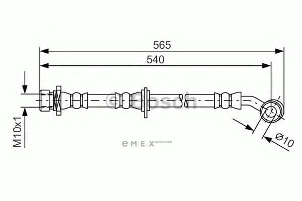 OEM HOSE ASSY, WINDSHIELD WASHER 1987481561