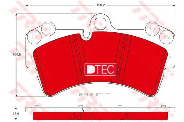 OEM PAD KIT, DISC BRAKE GDB1548DTE