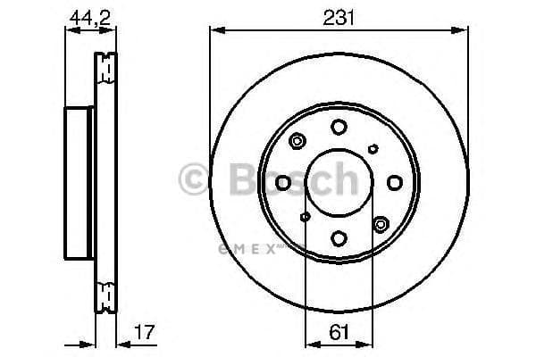 OEM BREMSSCHEIBE 0986478203