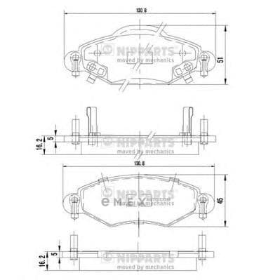 OEM BRAKE PADS FRONT J3602113