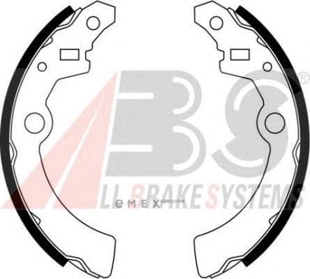 OEM Brake Shoes/ABS 8982