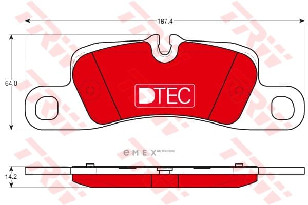 OEM PAD KIT, DISC BRAKE GDB1839DTE