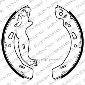 OEM BRAKE SHOE AXLE SET LS2016