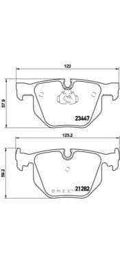 OEM BRAKE PAD RR-7(E65/E66/E67) P06029