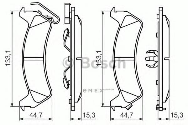 OEM BREMSBELAG 0986494348