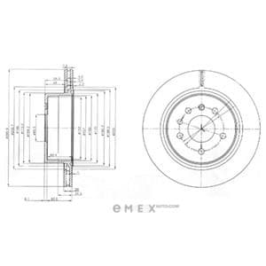 OEM BRAKE DISC (DOUBLE PACK) BG4043