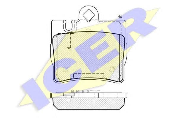 OEM PAD KIT, DISC BRAKE 181390