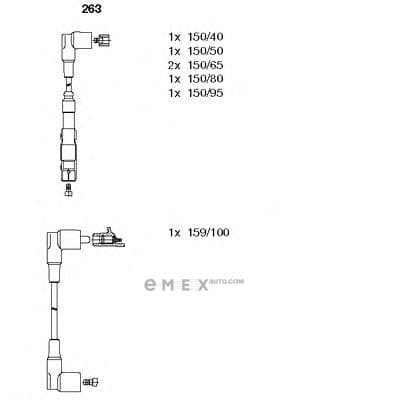 OEM WIRES FOR SPARK PLUGS 263