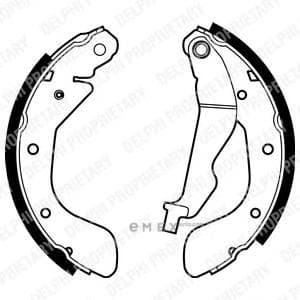 OEM BRAKE SHOE AXLE SET LS1969