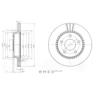 OEM BRAKE DISC (DOUBLE PACK) BG2519