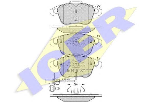 OEM BRAKE PAD FR AUDI A4+A6+A5+Q5 1.8-3.2 FSI+TFSI 07- 181864