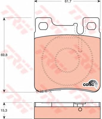 OEM PAD KIT, DISC BRAKE GDB1123