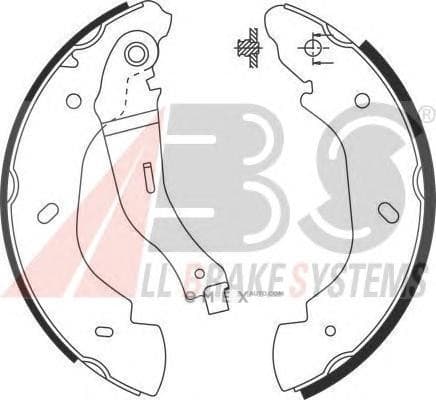 OEM Brake Shoes/ABS 9126